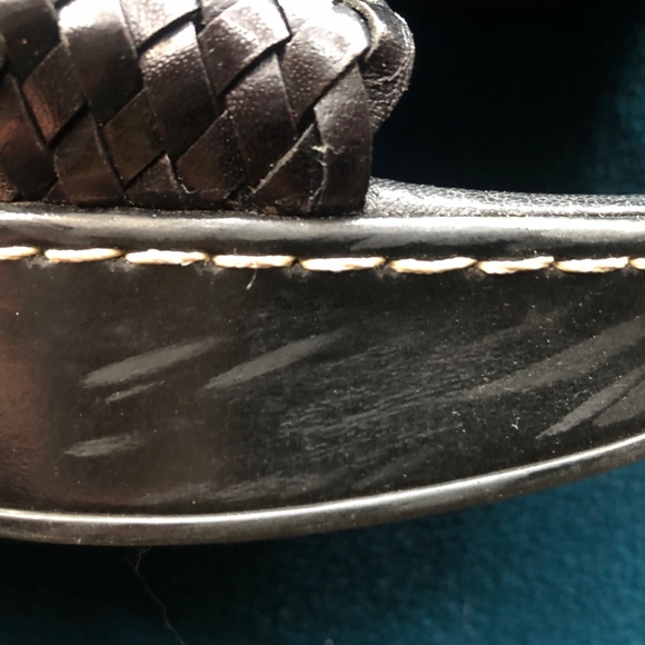 comfortable la canadienne leather wedges - Picture 7 of 8